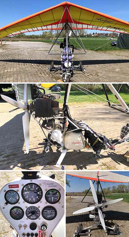 Angeboten wird ein Spider Trike mit folgenden Details: Hersteller: Pipistrel Baujahr: 199