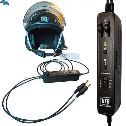 UFQ BT AHA38 – Carbon ANR Bluetooth Aviation Helmet (510 €) Premium helmet…