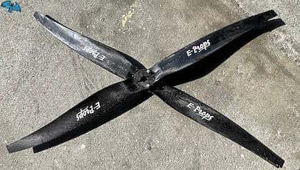 Four-Blade Propeller by E-Props Bolt Circle Diameter 75 mm. Blade Length 139 cm - Image 1