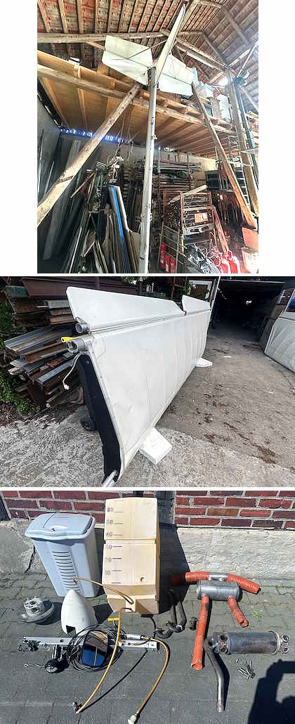 Teile einer Ikarus Comco C42 B - 540 Kg
