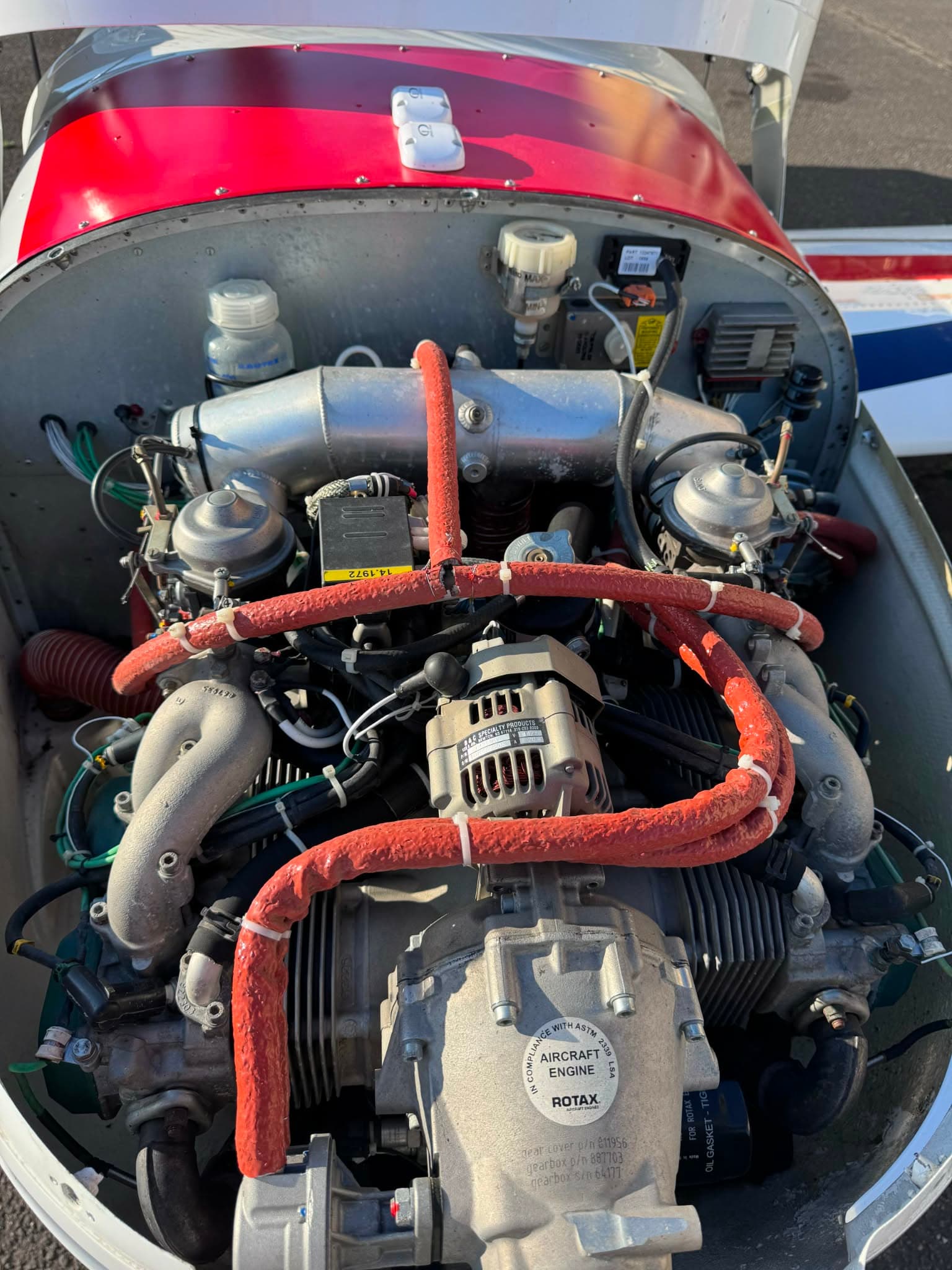 ROTAX 912ULS still on plane