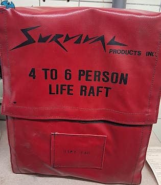 Biete 4 Man Life Raft Hersteller: Survival Products Inc. Offiziell zugelassen…