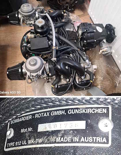 Rotax 912-80 PS, 793 Betriebsstunden Preis: 7.900 EUR ab Savannah nach…