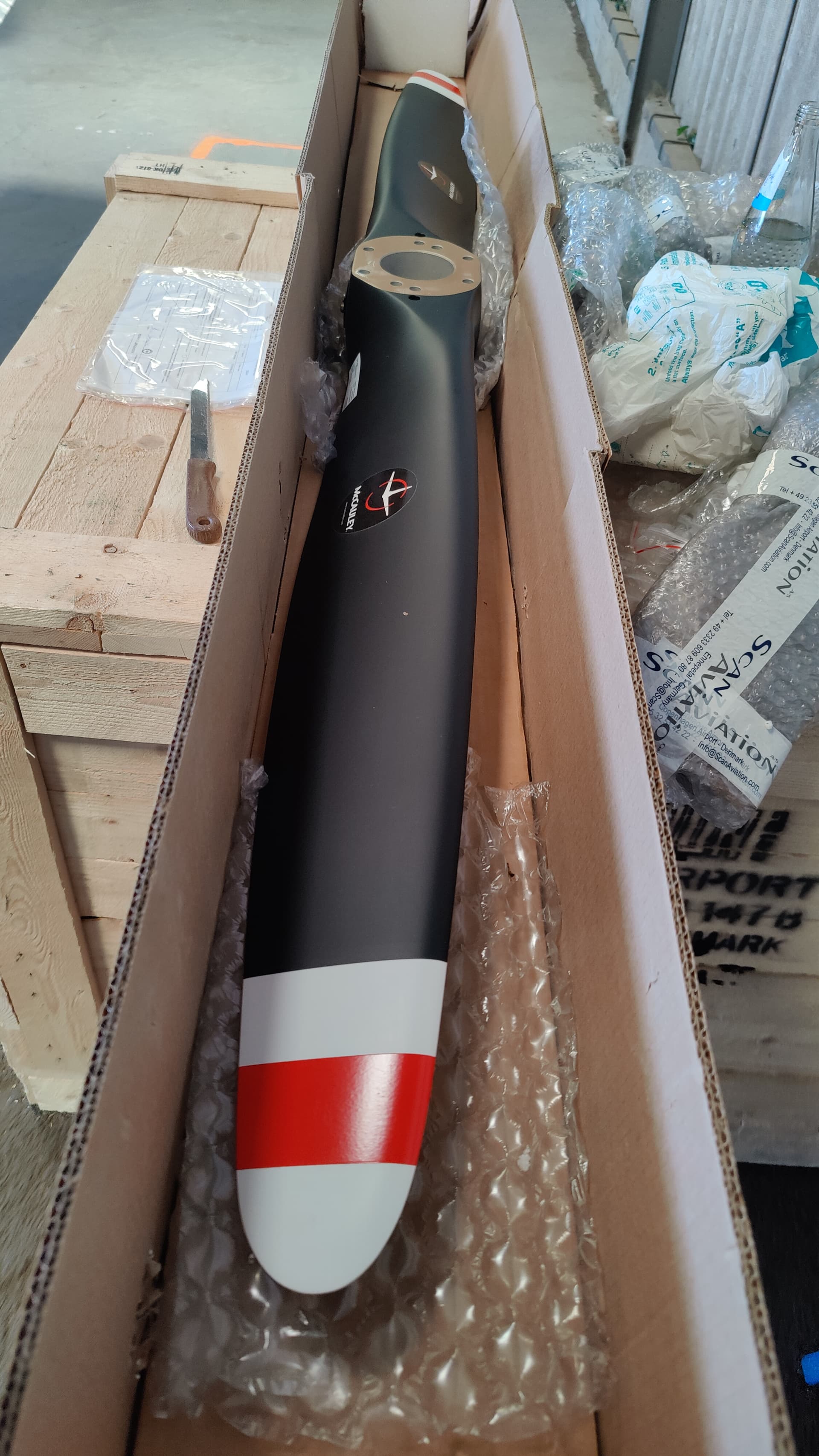 Fresh overhauled McCauley prop