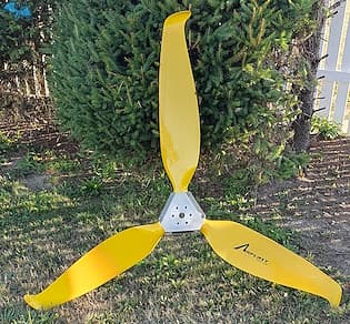 3-blade, adjustable, fiberglass propeller AR Plast 1600